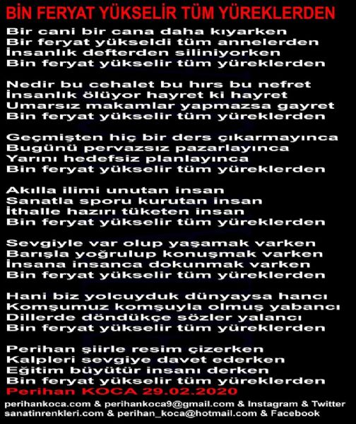 BİN FERYAT YÜKSELİR TÜM YÜREKLERDEN